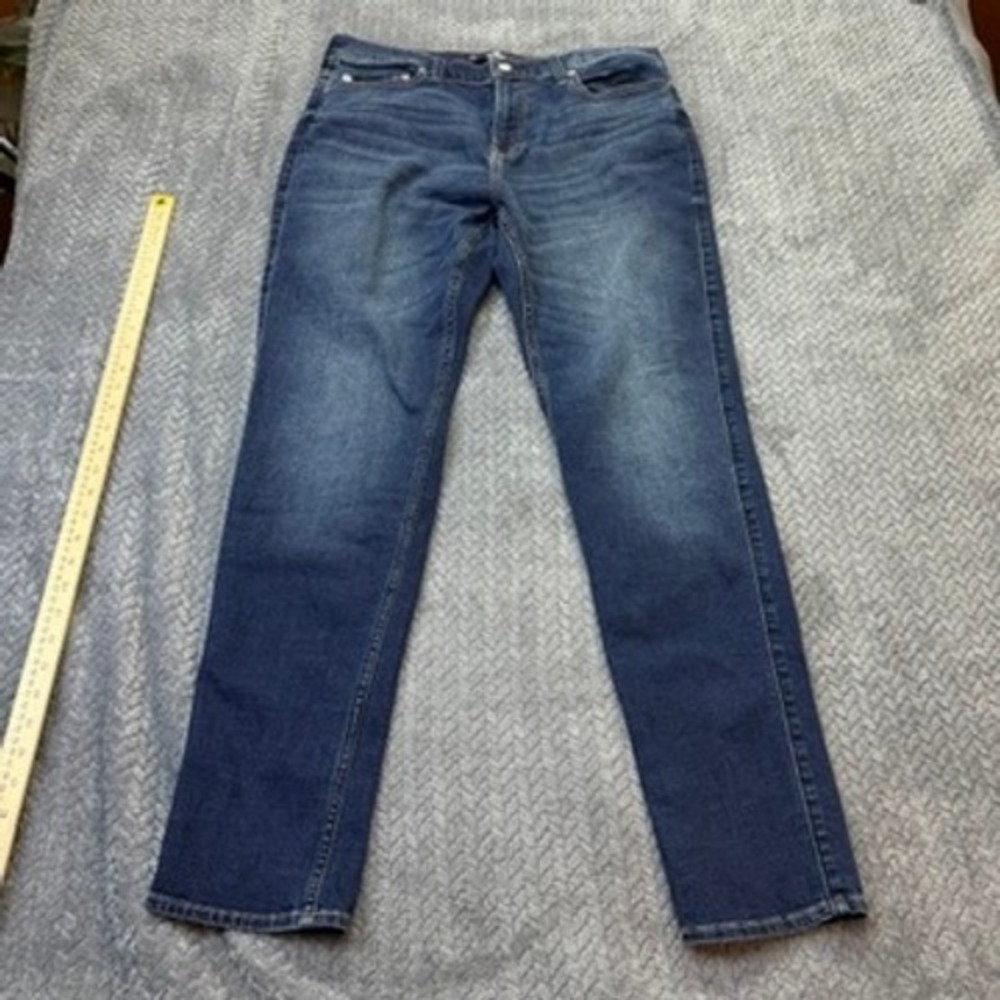 Hollister Athletic Skinny Jeans Men 34x31 Medium Wash Stretch Denim Blue Tapered